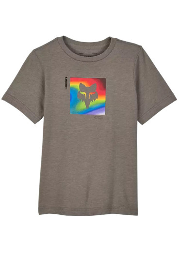 detail Fox Yth Scans Prem Ss Tee Heather Graphite