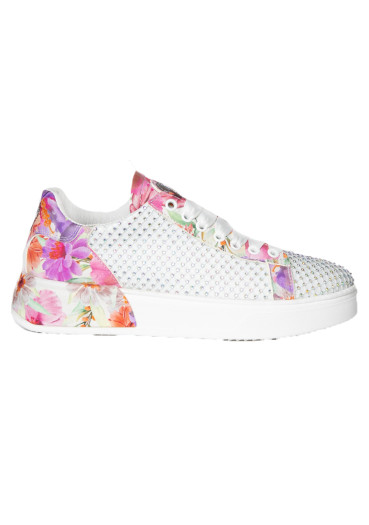 detail Dámske topánky Nis 2429383A/3 Sneaker Pelle/Mesh White-Pink