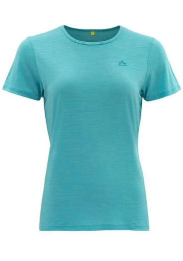 detail Dámské triko Devold Valldal Merino 130 Tee W Tropical