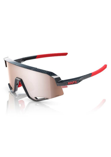 detail Slnečné okuliare 100% SLENDALE – Gloss Carbon Fiber / HiPER Crimson-Silver Lens