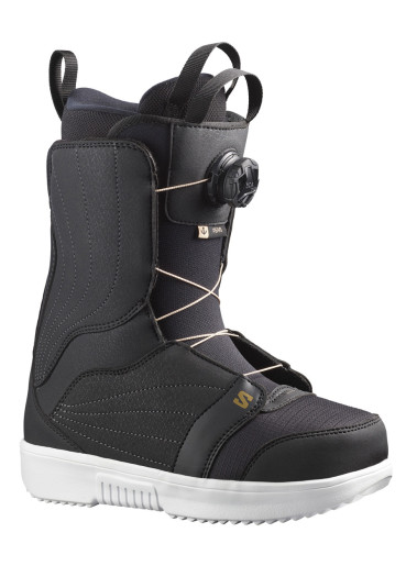 detail Salomon Pearl Boa Black/White/Gold
