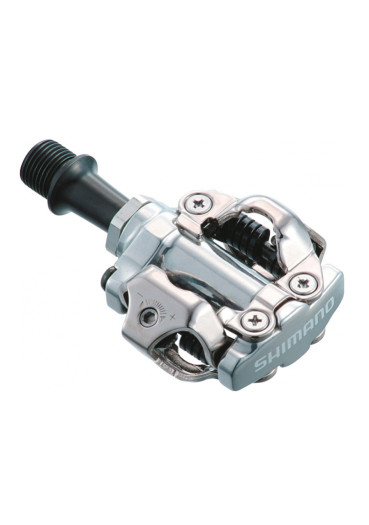 detail Shimano PD-M540 stříbrné, pedály nášlapné