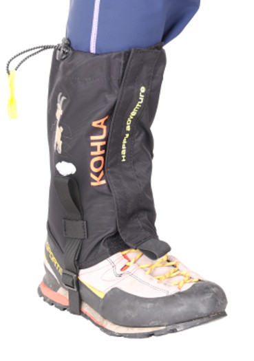 detail Kohla Gaiters Happy Adventure Black