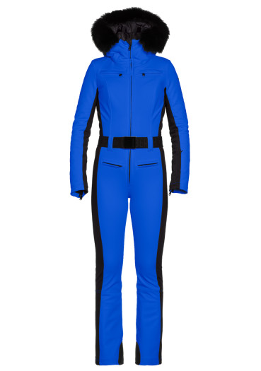 detail Goldbergh Parry LONG Faux Border Ski Suit Dazzling Blue