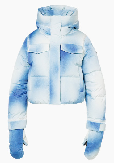 detail Dámska bunda Goldbergh Ciel Bleu Ski Jacket Denim Print