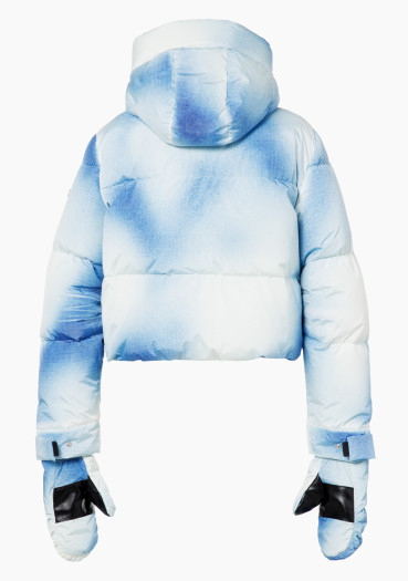 detail Dámska bunda Goldbergh Ciel Bleu Ski Jacket Denim Print