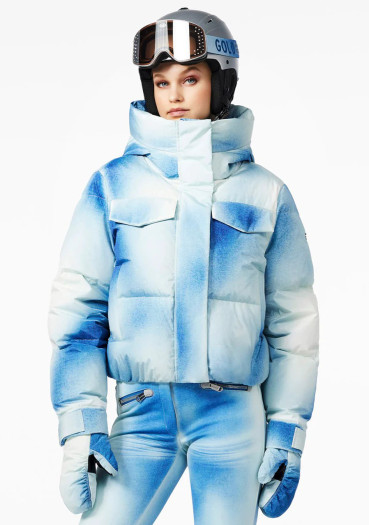 detail Dámska bunda Goldbergh Ciel Bleu Ski Jacket Denim Print