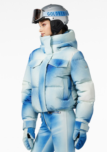 detail Dámska bunda Goldbergh Ciel Bleu Ski Jacket Denim Print