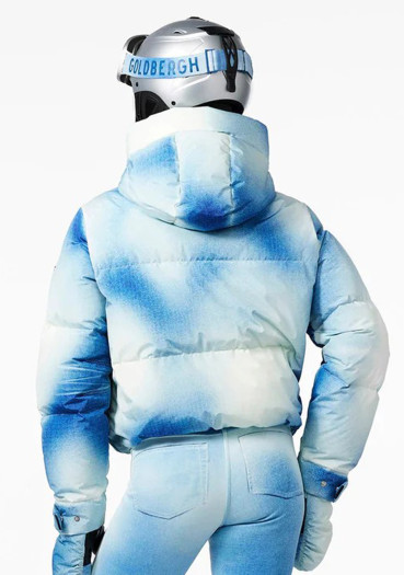detail Dámska bunda Goldbergh Ciel Bleu Ski Jacket Denim Print