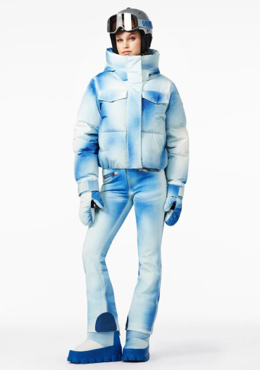 detail Dámska bunda Goldbergh Ciel Bleu Ski Jacket Denim Print