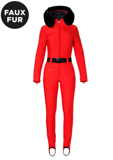 detail Goldbergh Glisser Faux Border Ski Suit Flame
