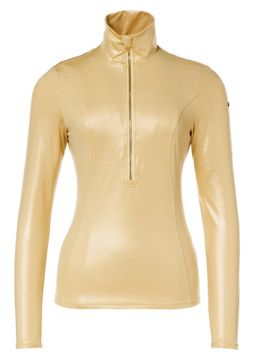 detail Dámsky rolák Goldbergh Glamour Ski Pully Gold