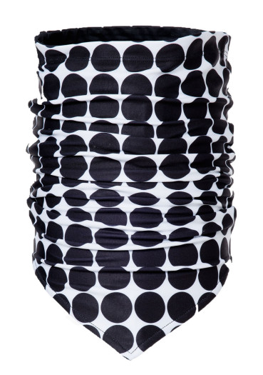 detail Goldbergh Nostalgia Neckwarmer Black Retro Dot