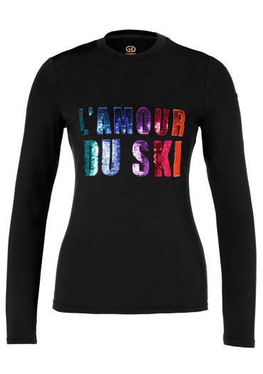 detail Goldbergh Le Coeur Long Sleeve Tee Black
