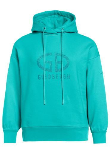 detail Goldbergh Sparkling Hooded Sweater Ice Green