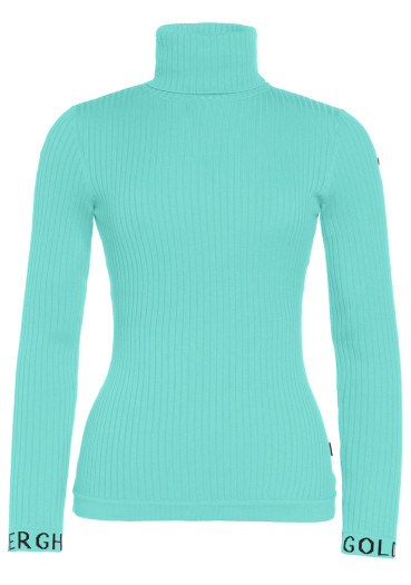 detail Goldbergh Mira Long Sleeve Knit Sweater Ice Green