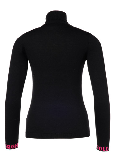 detail Dámsky sveter Goldbergh Amour Long Sleeve Knit Sweater Black