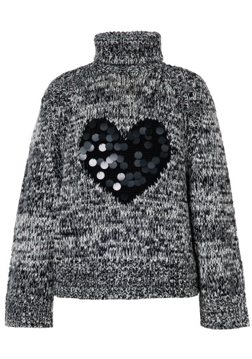 detail Goldbergh Aimee Long Sleeve Knit Sweater Black/Cream