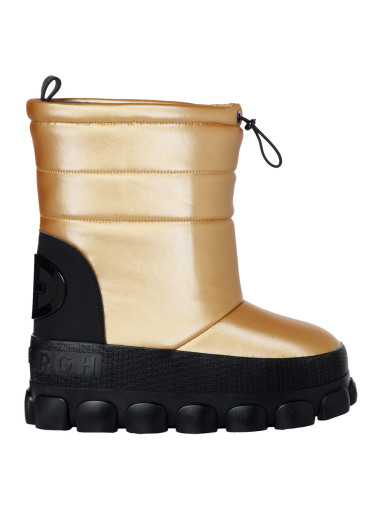 detail Dámske snehule Goldbergh Snowy Snowboot Mid Gold