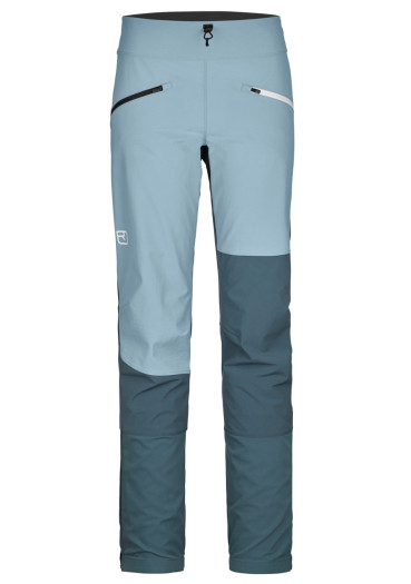 detail Dámske nohavice Ortovox Punta Berrino Pants W Glacier Grey Regular