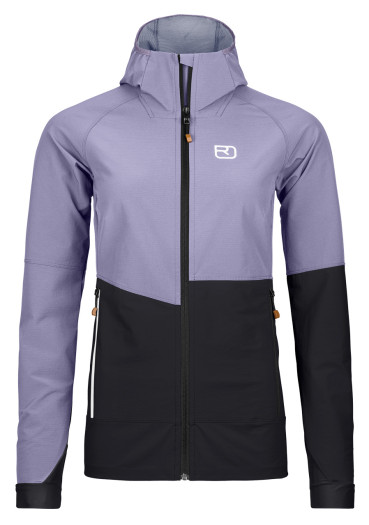 detail Dámska bunda Ortovox Punta Berrino Hooded Jacket W Lush Lavender