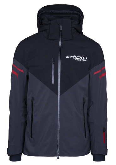 detail Pánská bunda Stöckli Skijacket HE WRT Antracit/Black