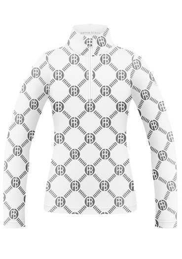 detail Detský rolák Poivre Blanc W24-1940-Jrgl Base Layer Shirt Monogram White