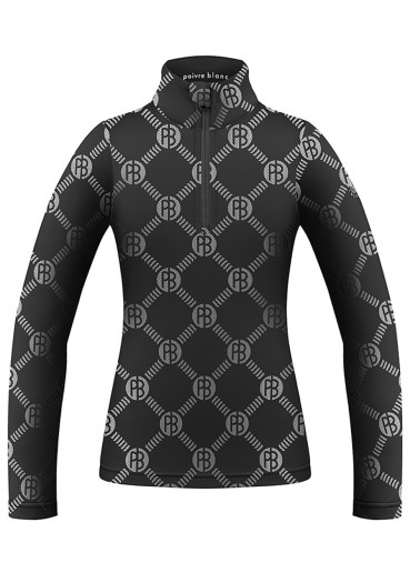 detail Detský rolák Poivre Blanc W24-1940-Jrgl Base Layer Shirt Monogram Black