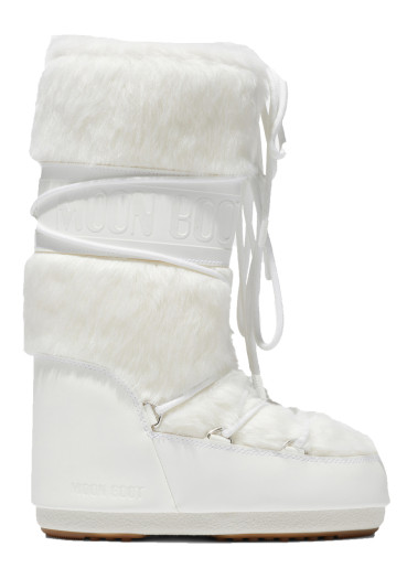 detail Dámske snehule Moon Boot Icon Faux Fur-A002 Optical White