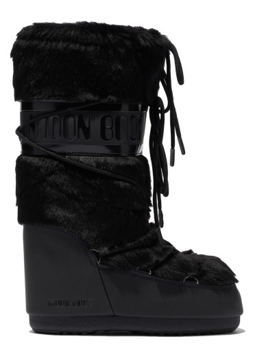 detail Dámské boty Moon Boot Icon Faux Fur-N001 Black
