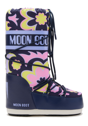detail Dámské boty Moon Boot Icon Flower-JB10 Lilac/Cyber Lime