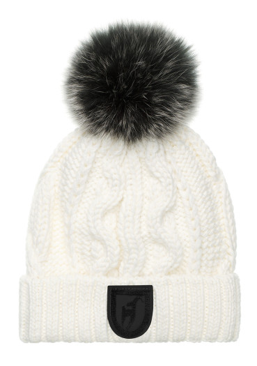 detail Dámská čepice Toni Sailer Casandra Fur W Hat Bright White