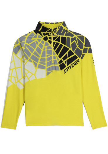 detail Pánsky rolák Spyder Men Legacy 1/2 Zip-Sweaters-Acid Yellow