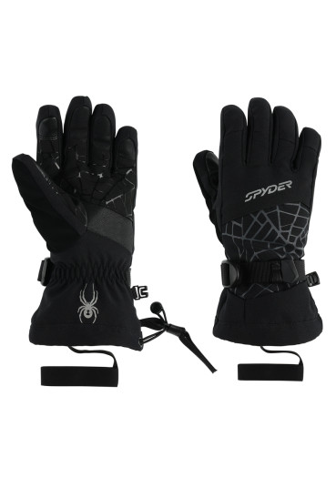 detail Dětské rukavice Spyder Boys Overweb Black