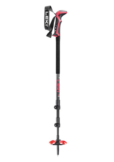 detail Skialpinistické palice Skialpové palice Leki Haute Route 3 dark anthracite-dark red-black 110-150 cm