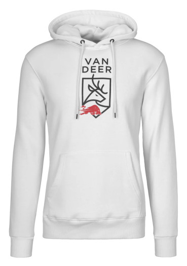 detail Van Deer Logo Hoodie sand