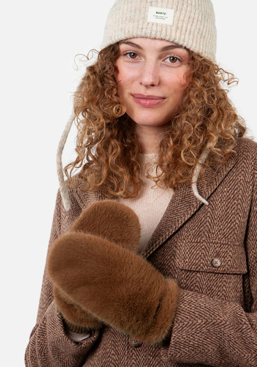 detail Dámske rukavice Barts Fur Mitts 1617-2402-09 Brown