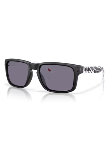 detail Slnečné okuliare Oakley 9102-Z555 Holbrook Matte Black/Black Delirium Swirl s Prizm Grey šošovkami
