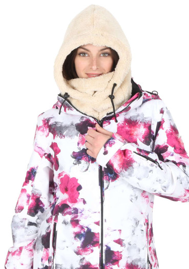 detail Detská kukla Jail Jam Teddy Hood 043 Offwhite Black White Beige – teplá a mäkká ochrana pre malých dobrodruhov