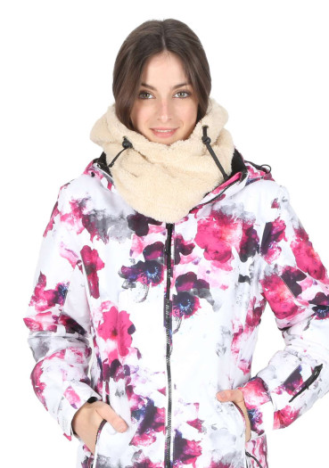 detail Detská kukla Jail Jam Teddy Hood 043 Offwhite Black White Beige – teplá a mäkká ochrana pre malých dobrodruhov