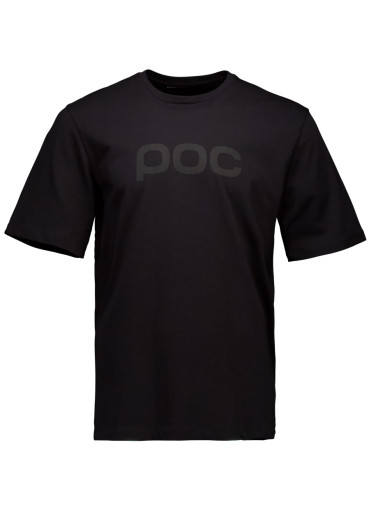 detail Pánske tričko POC POC Tee Uranium Black – minimalistický štýl a každodenné pohodlie