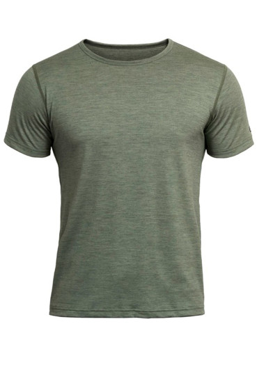 detail Devold Breeze Merino 150 T-Shirt Man Lichen Melange