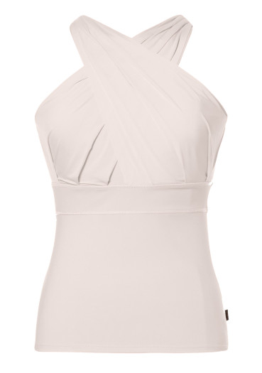 detail Dámske tričko Goldbergh Art Tank Top Champagne