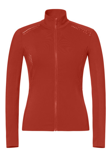 detail Dámska mikina Goldbergh Veronique Zip Jacket Bronze Brown