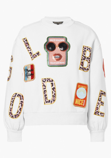 detail Dámska mikina Goldbergh Piscine Sweater White