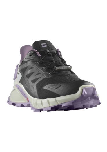 detail Dámska obuv Salomon SUPERCROSS 4 GTX W – Black / Vanilla Ice / Opal Blue