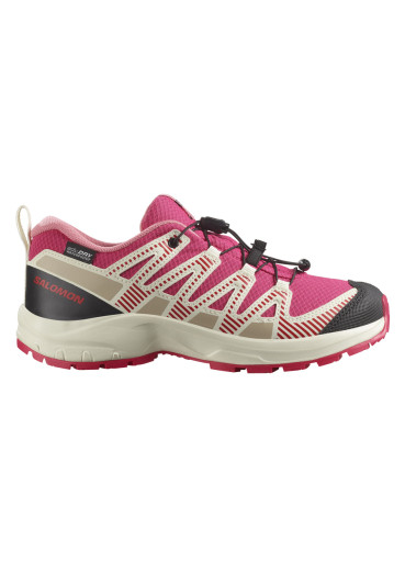 detail Detská obuv Salomon XA PRO V8 WP J – Rouge Red / Vanilla Ice / Flamingo