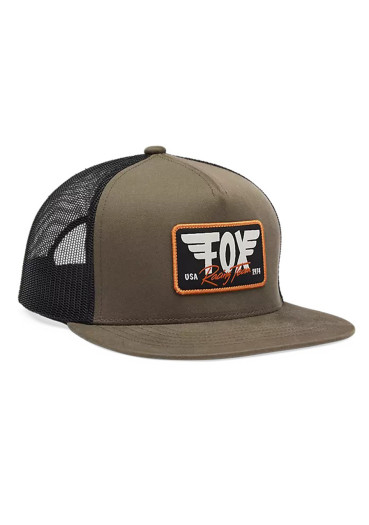 detail Fox Winged Trucker Hat Military