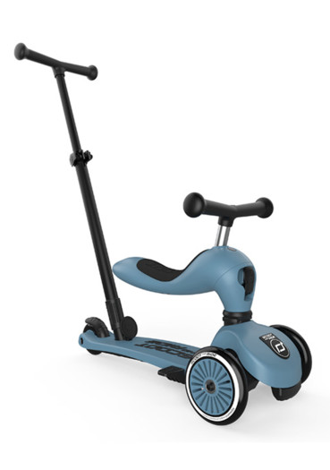 detail Scootandride Highwaykick 1 Push and Go Ocelová modrá