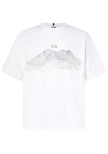 detail Oakley Wired Mtn Scape Tee White 100